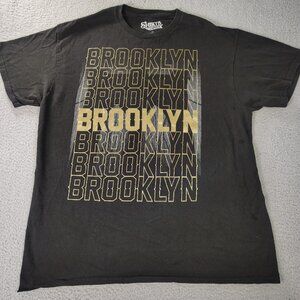 Shirts Happens T-Shirt Teen Large Black Brooklyn Cotton Activewear Casual